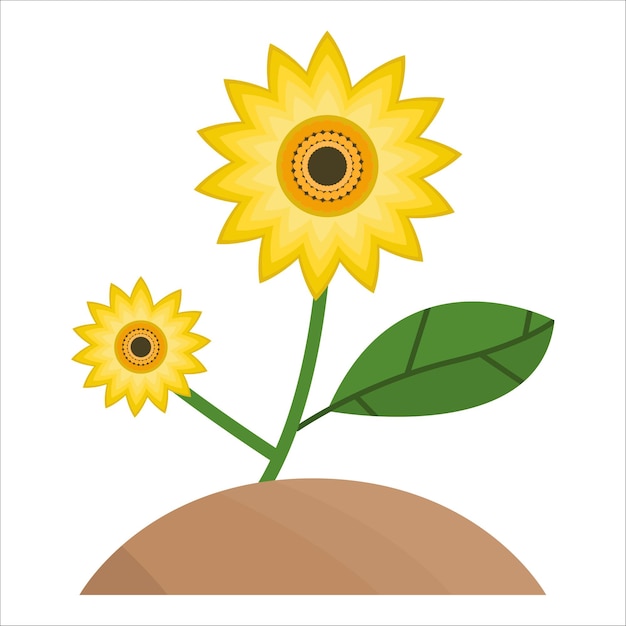 Ilustración del girasol