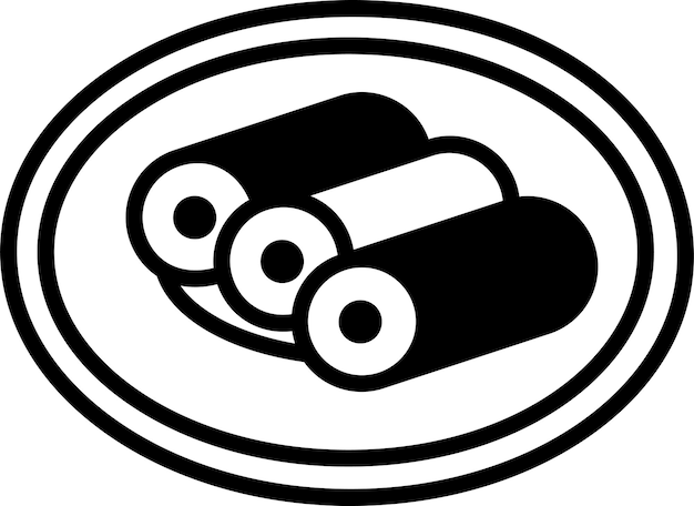 Ilustración del glifo de Cannelloni y del vector de líneas