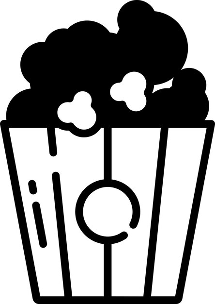 Ilustración de glifo de maíz y vector de líneas
