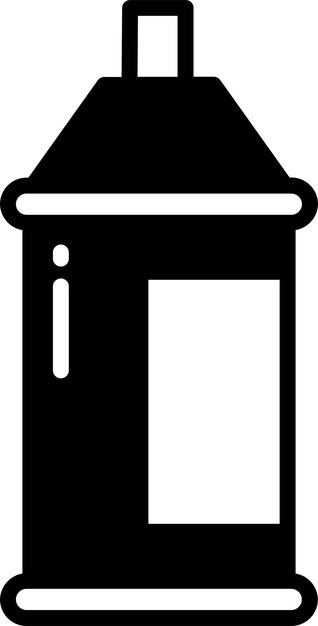 Ilustración de glifo de pulverización y vector de líneas