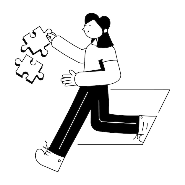 Ilustración de glifo de la resolución de problemas