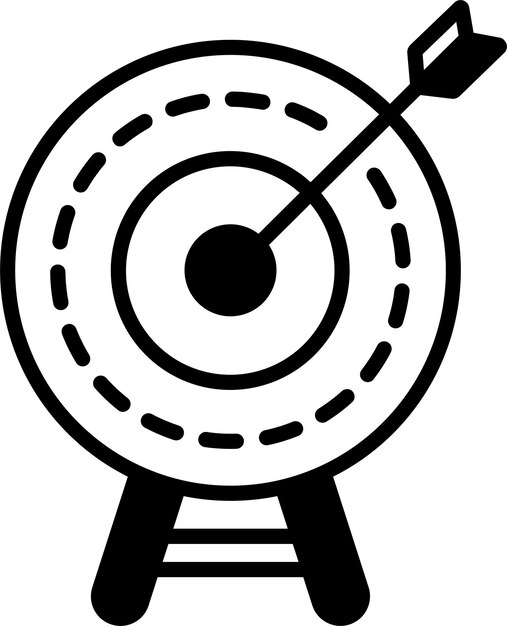 Ilustración de glifo de teatro y vector de líneas