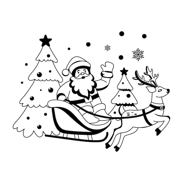 Ilustración de glifos basados en personajes de ayudantes de Santa