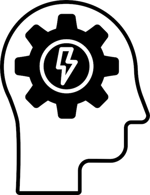 Ilustración de glifos y vectores de líneas de tecnología de IA