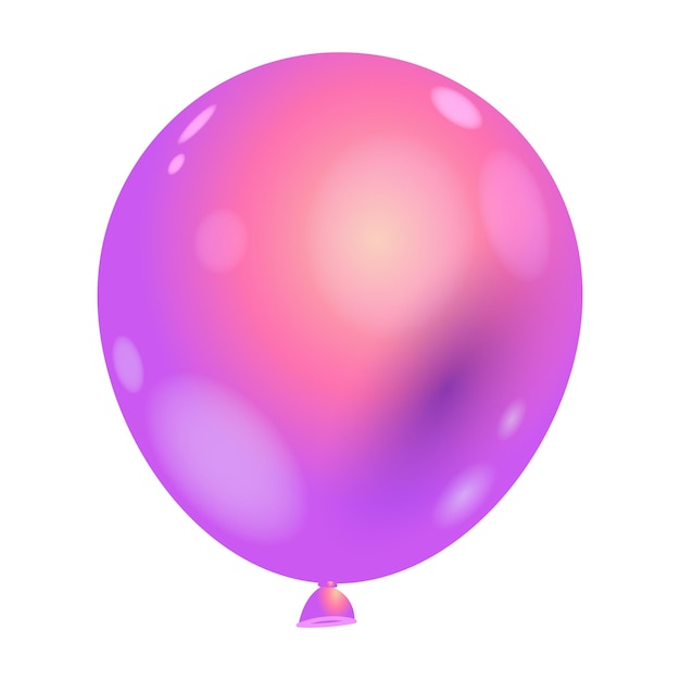 Ilustración de globo aislada en un fondo blanco