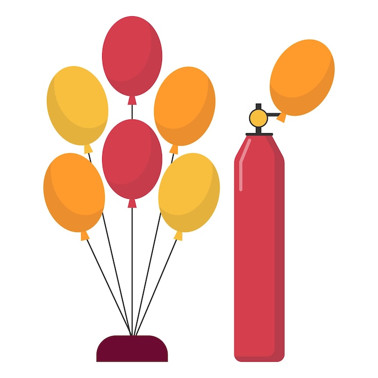 Vector ilustración del globo del carnaval de la feria
