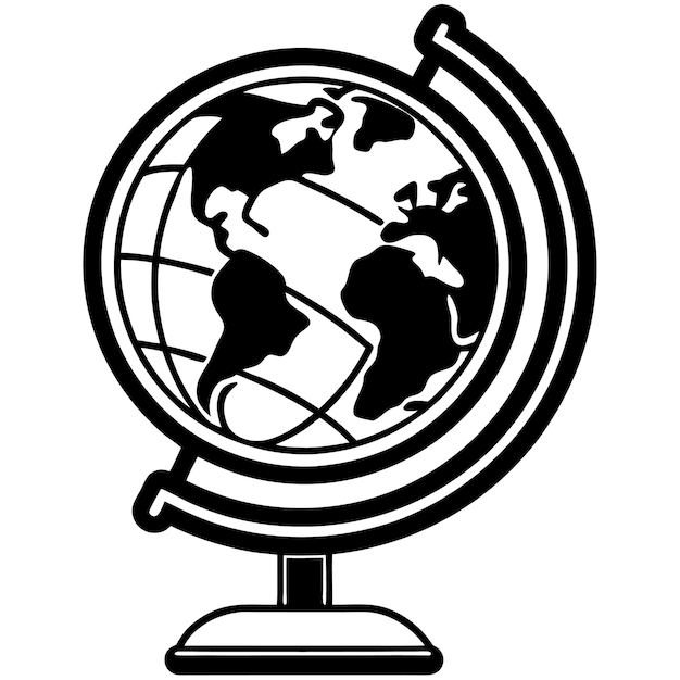 Ilustración del globo mundial