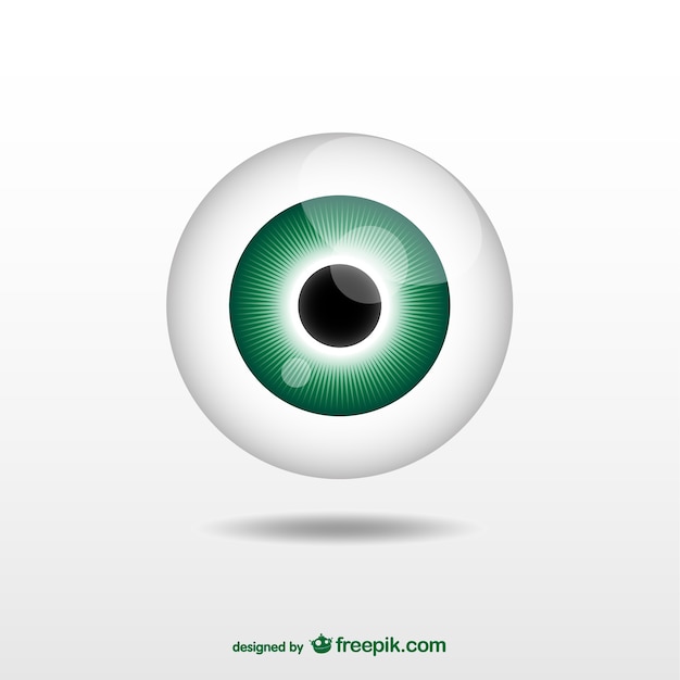 Vector ilustración de globo ocular