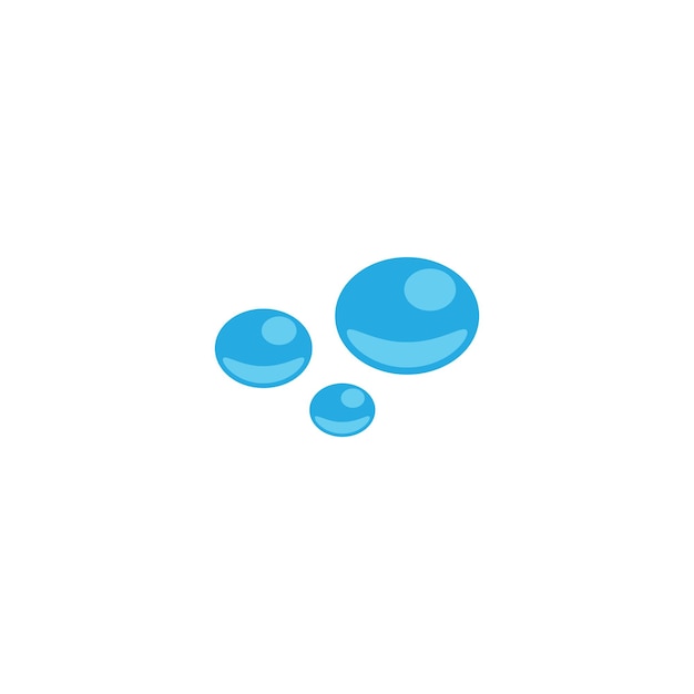 Ilustración de gota de agua Diseño vectorial de plantilla de logotipo