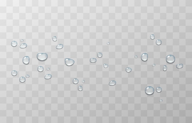Ilustración de gotas de agua hermosa