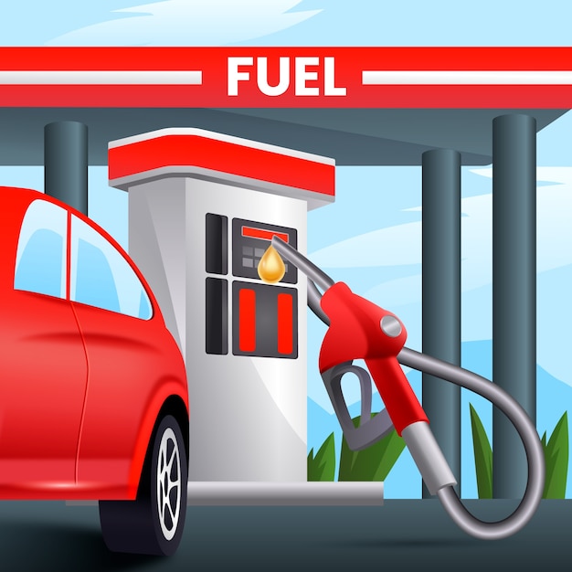 Ilustración del gradiente del combustible