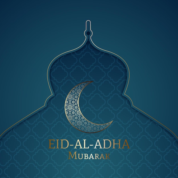 Ilustración de gradiente de eid al-adha