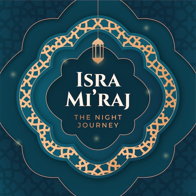 Ilustración de gradiente para el isra miraj