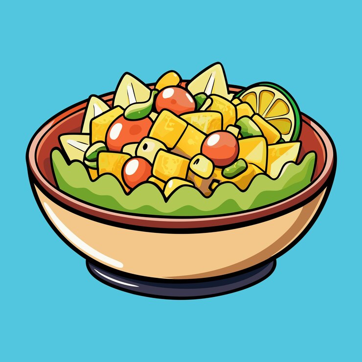 Vector ilustración gráfica de los alimentos de ceviche
