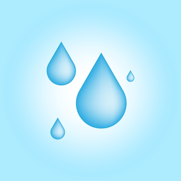 Ilustración gráfica de la gota de agua