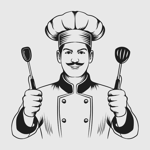 Ilustración gráfica gratuita de Vector Chef