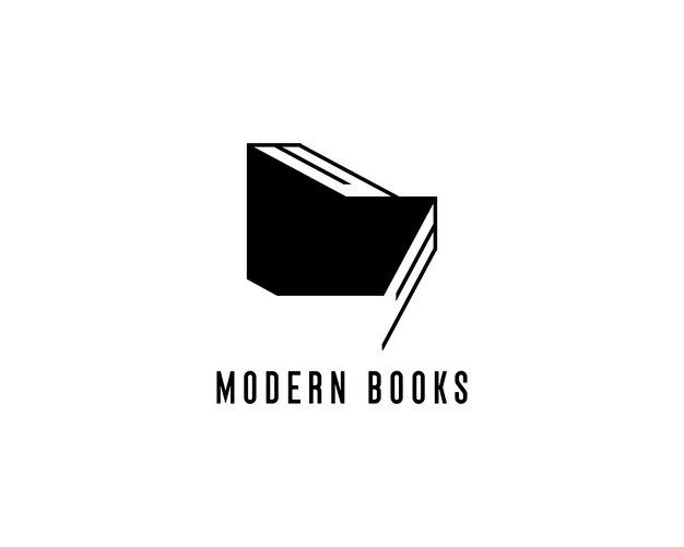 Ilustración gráfica del logotipo del libro de educación