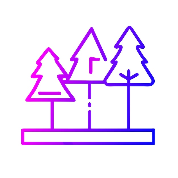 Ilustración gráfica vectorial de aventura forestal primitiva formato de archivo de fuente EPS icono de escala sin pérdidas