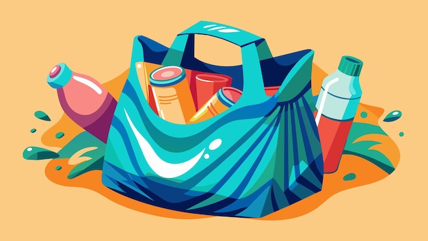 Ilustración gráfica vectorial de bolsa de plástico formato de archivo fuente EPS diseño de icono de escala sin pérdidas