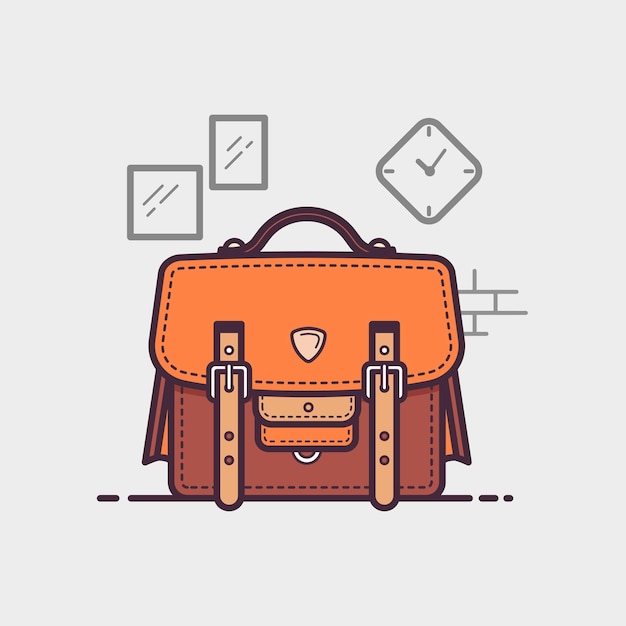 Ilustración gráfica vectorial de bolsas de viaje para ilustración y diseño de trabajo