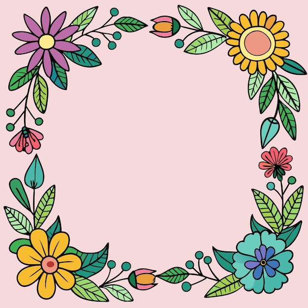 Ilustración gráfica vectorial de borde de acuarela formato de archivo fuente EPS diseño de icono de escala sin pérdidas