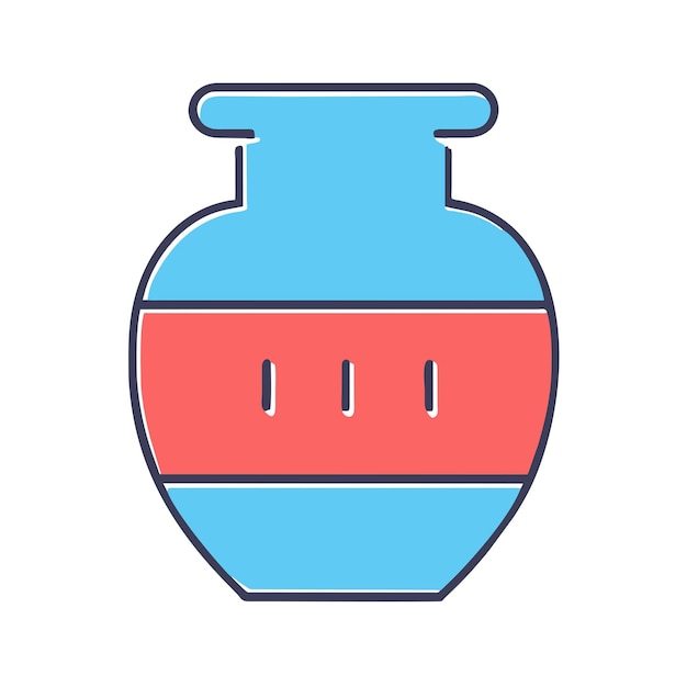 Ilustración gráfica vectorial de cerámica formato de archivo fuente EPS diseño de icono de escala sin pérdidas