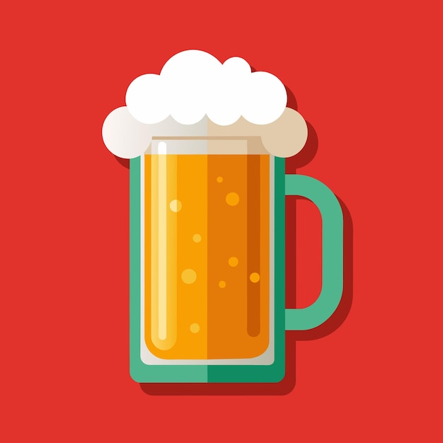 Ilustración gráfica vectorial de cerveza formato de archivo fuente EPS diseño de icono de escala sin pérdidas