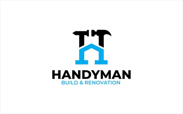 Ilustración gráfica vectorial de construcción, reparación de viviendas, renovación y logotipo del edificio