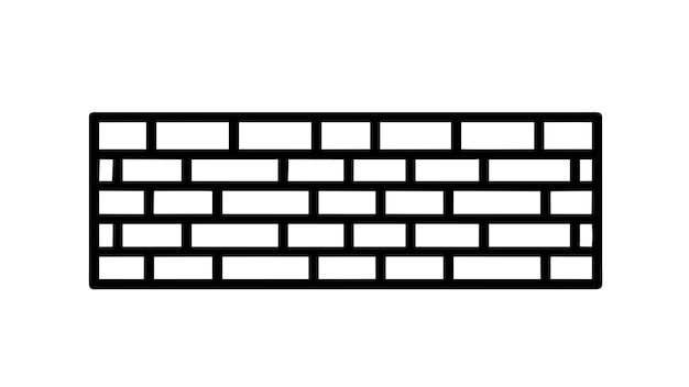Ilustración gráfica vectorial del cortafuegos de seguridad de red Formato de archivo de fuente EPS Icono de escala sin pérdidas