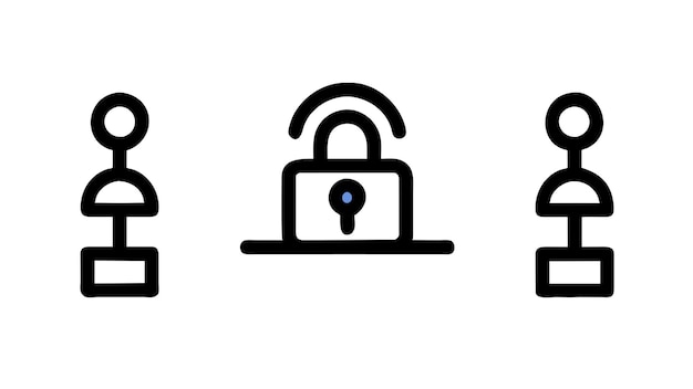 Ilustración gráfica vectorial del cortafuegos de seguridad de red Formato de archivo de fuente EPS Icono de escala sin pérdidas