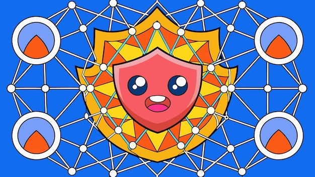 Ilustración gráfica vectorial del cortafuegos de seguridad de red Formato de archivo de fuente EPS Icono de escala sin pérdidas