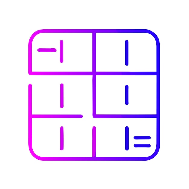 Ilustración gráfica vectorial del cubo de Rubik formato de archivo de fuente EPS diseño de icono de escala sin pérdidas