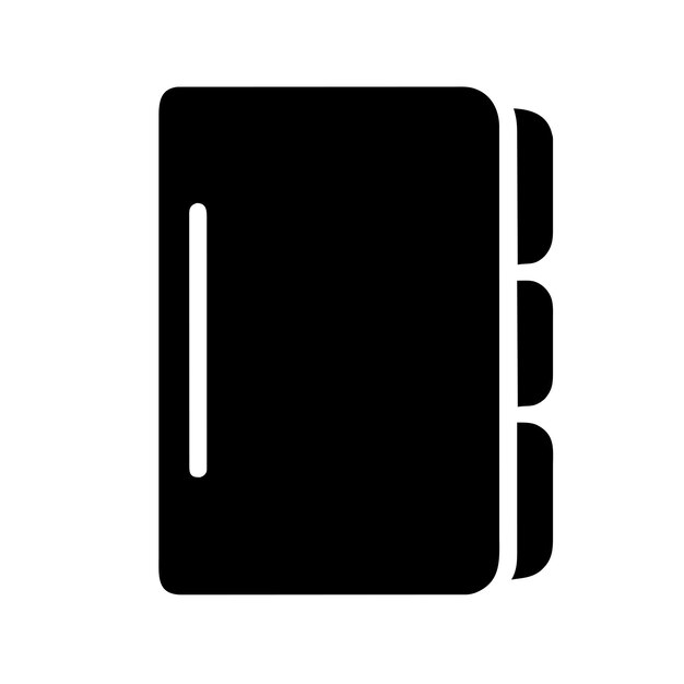 Ilustración gráfica vectorial de diario hecha a mano en cuero formato de archivo fuente EPS icono de escala sin pérdidas d