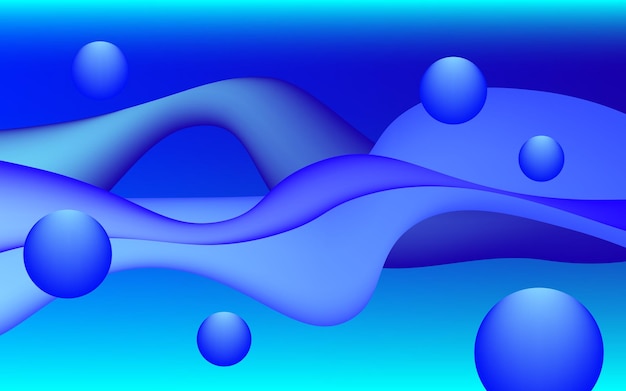 Ilustración gráfica vectorial con fondo de gradiente abstracto para el diseño de carteles de banner de sitios web