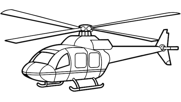 Ilustración gráfica vectorial de helicóptero formato de archivo fuente EPS diseño de icono de escala sin pérdidas