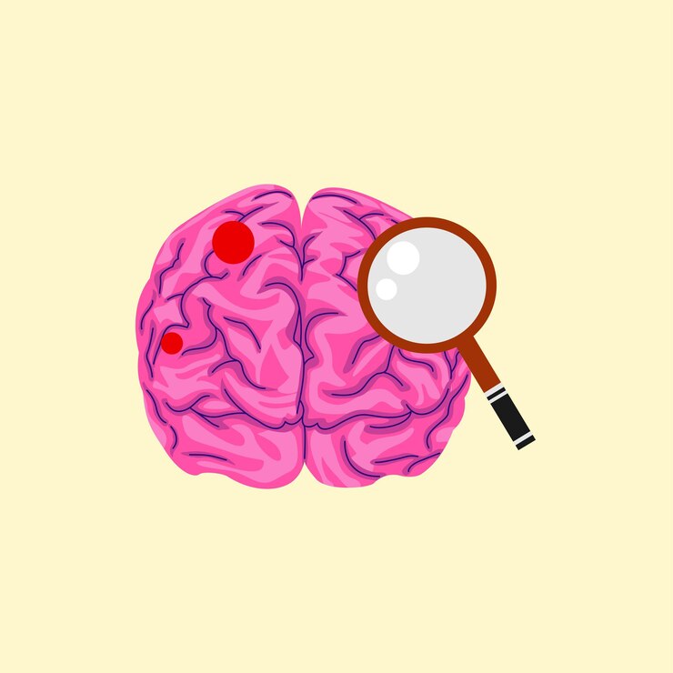 Vector ilustración gráfica vectorial del icono del cerebro