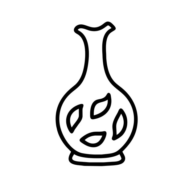 Ilustración gráfica vectorial de jarrón de vidrio reciclado formato de archivo fuente EPS diseño de icono de escala sin pérdidas