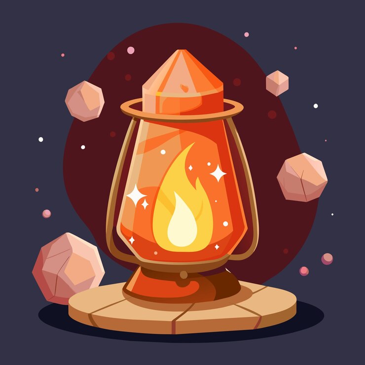 Vector ilustración gráfica vectorial de la lámpara de sal del himalaya formato de archivo de fuente eps diseño de íconos de escala sin pérdidas