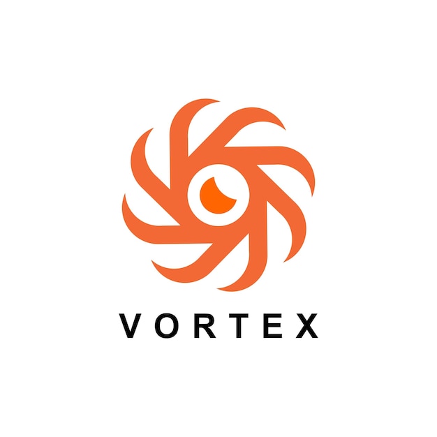 ilustración gráfica vectorial de un logotipo de vórtice y ojo. bueno para tu negocio