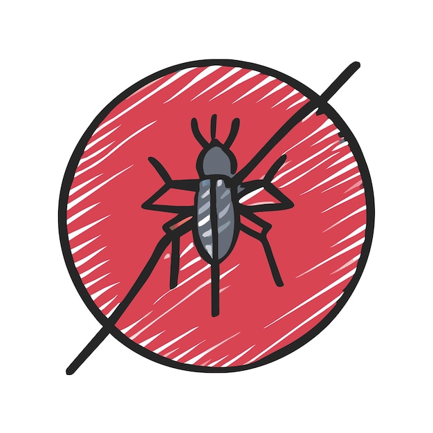 Ilustración gráfica vectorial de mosquito formato de archivo de fuente EPS diseño de icono de escala sin pérdidas