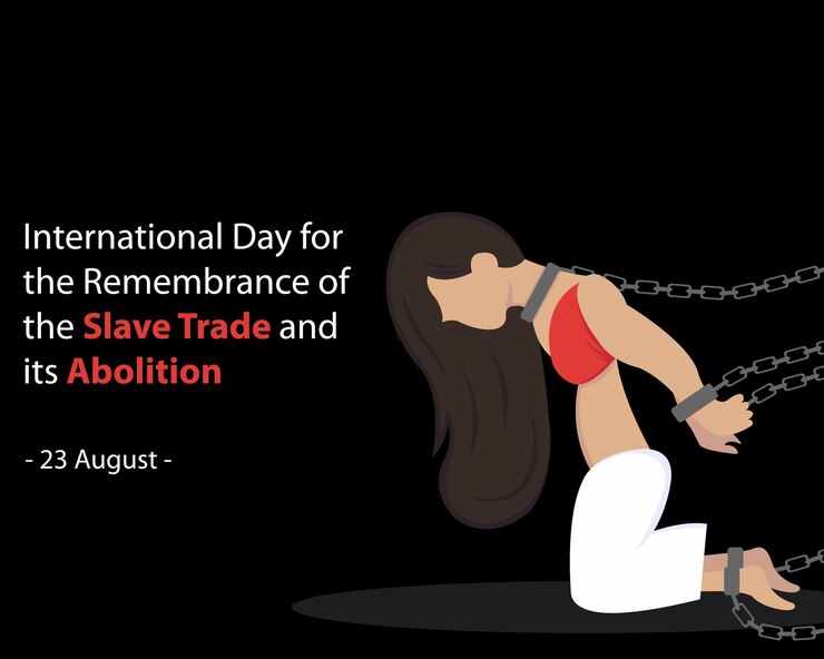Vector ilustración gráfica vectorial de una mujer manos pies y cabeza están en esposas de cadena de hierro