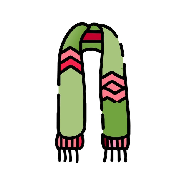 Ilustración gráfica vectorial de pañuelo de lana peruana formato de archivo de fuente EPS diseño de icono de escala sin pérdidas