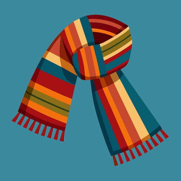 Ilustración gráfica vectorial de pañuelo de lana peruana formato de archivo de fuente EPS diseño de icono de escala sin pérdidas
