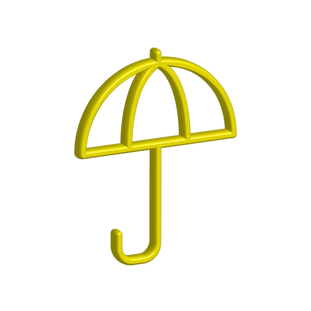 Ilustración gráfica vectorial de la plantilla de icona del paraguas