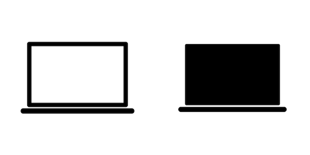 Ilustración gráfica vectorial de la plantilla de icono de la computadora portátil