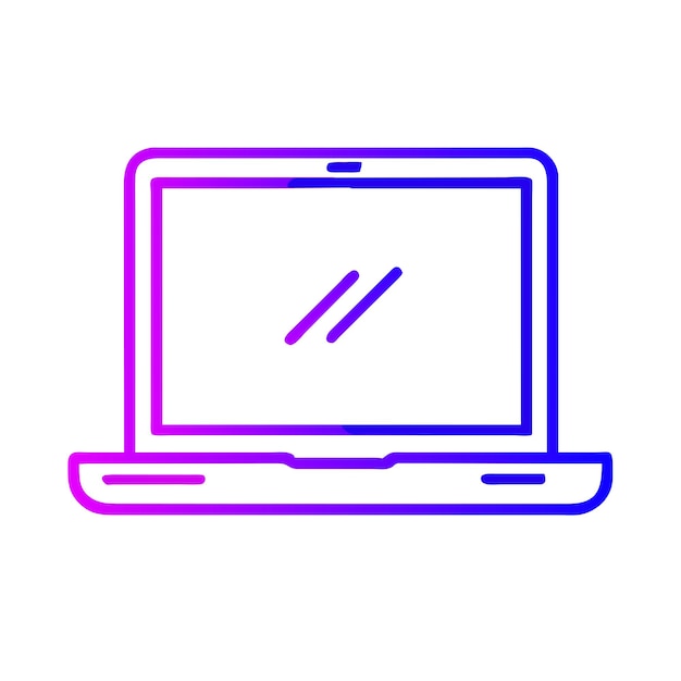 Ilustración gráfica vectorial de portátil formato de archivo fuente EPS diseño de icono de escala sin pérdidas