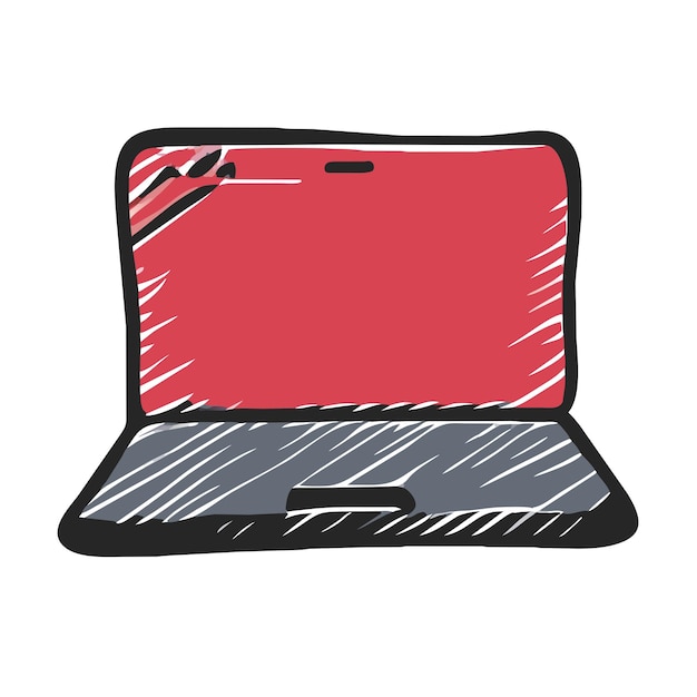 Ilustración gráfica vectorial de portátil formato de archivo fuente EPS diseño de icono de escala sin pérdidas
