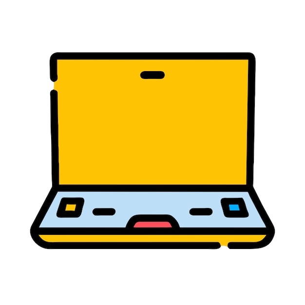 Ilustración gráfica vectorial de portátil formato de archivo fuente EPS diseño de icono de escala sin pérdidas