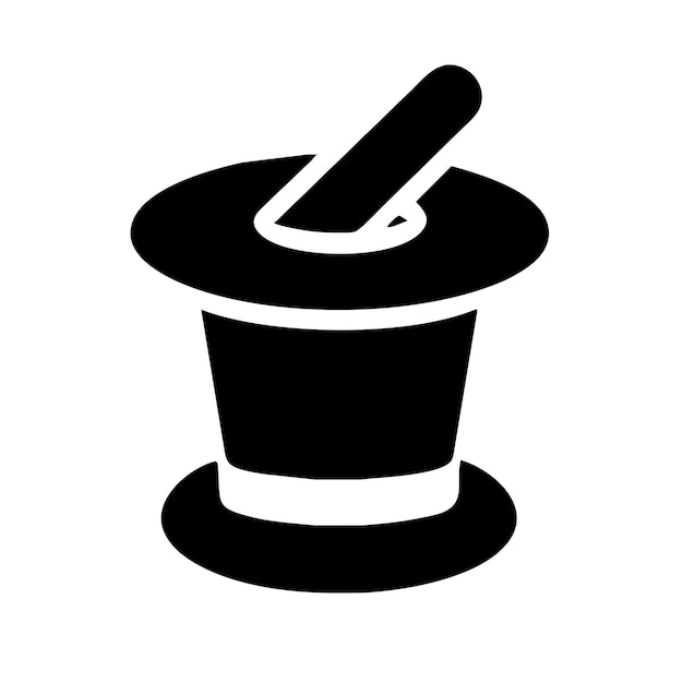 Ilustración gráfica vectorial de sombrero mágico Formato de archivo fuente EPS Diseño de íconos de escala sin pérdidas
