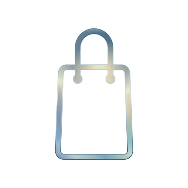 Ilustración Gráfico vectorial del icono de la bolsa de compras